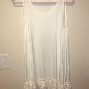 Sun dress with two layers of ruffle